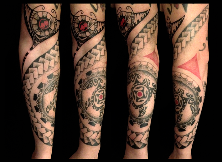 Polinéz stílusú tetoválás
