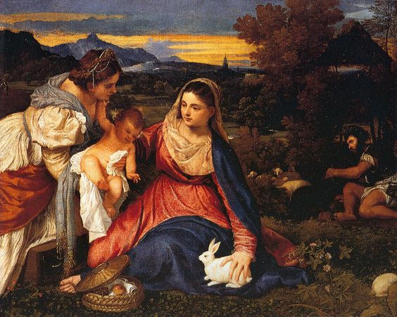 Tiziano: A Madonna és a nyúl