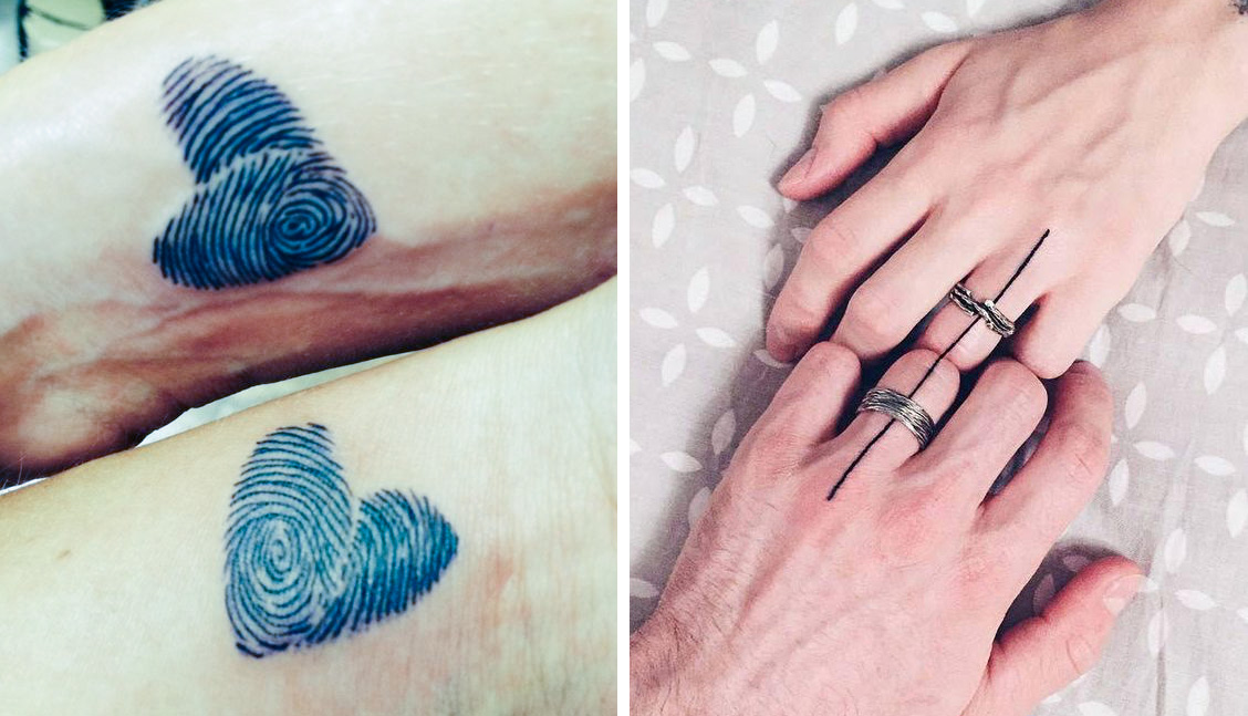 Páros tetoválás - azonos minta