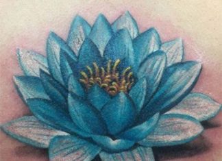 Lótusz tetoválás
