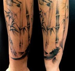 Bambusz tetoválás