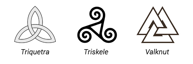 Triquetra, triskele, valknut