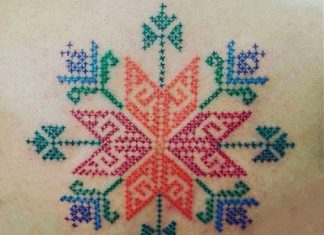 Hímzés tetoválás