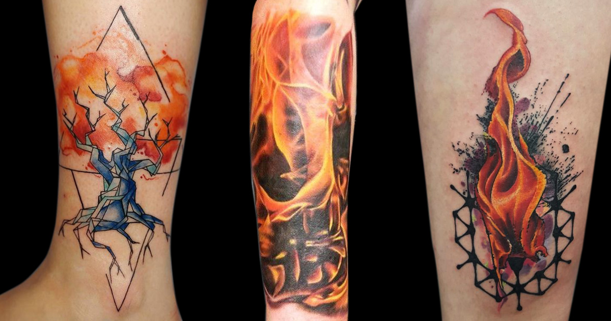 Tűz tetoválások