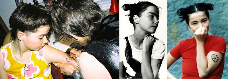 Björk tetoválása