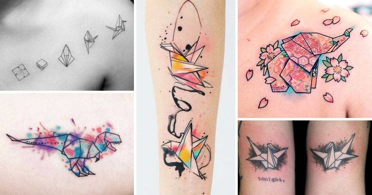 Origami tetoválások