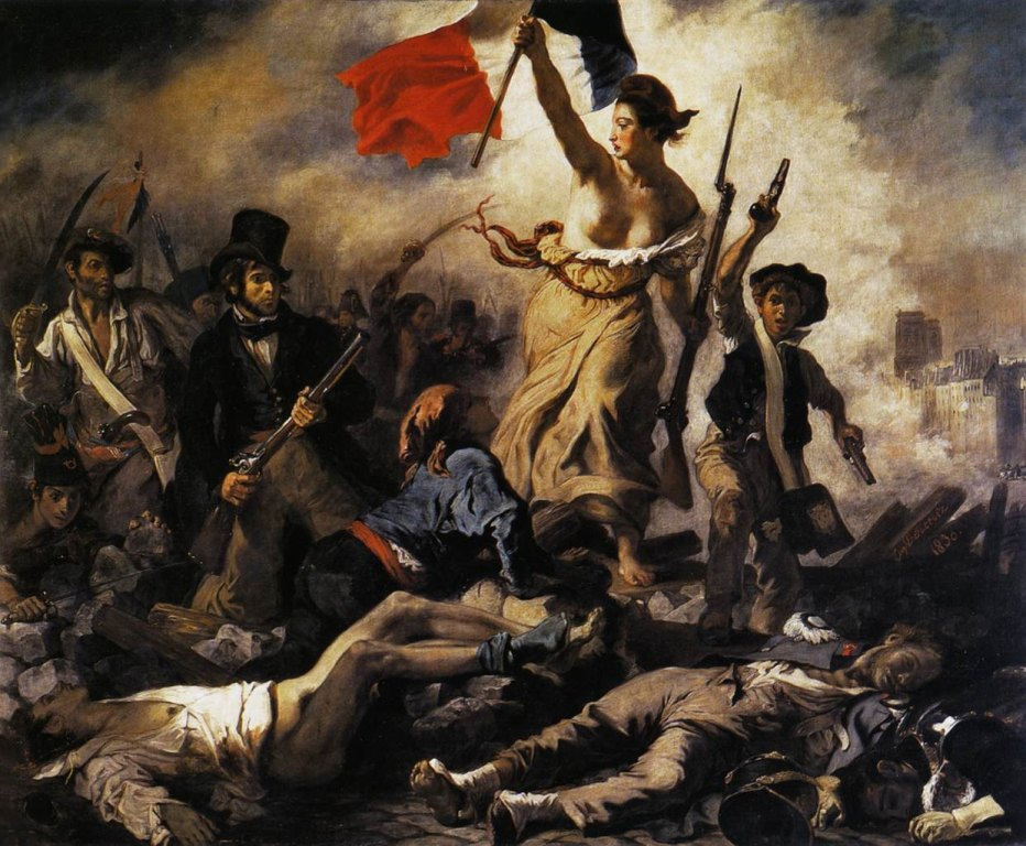 Delacroix: A Szabadság vezeti a népet